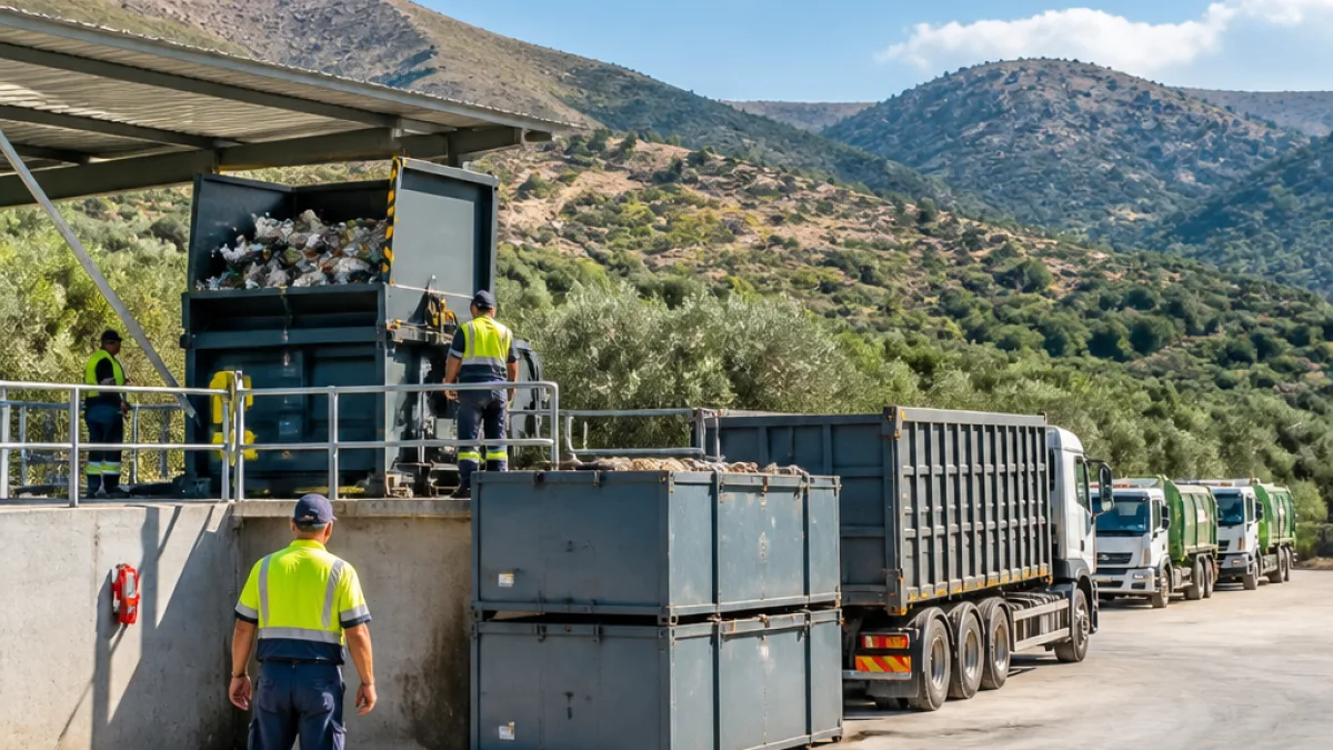 Σε λειτουργία ο πρώτος ΣΜΑ του ΕΣΔΑΚ στην Κρήτη: αλλαγές στη διαχείριση απορριμμάτων στον Άγιο Βασίλειο