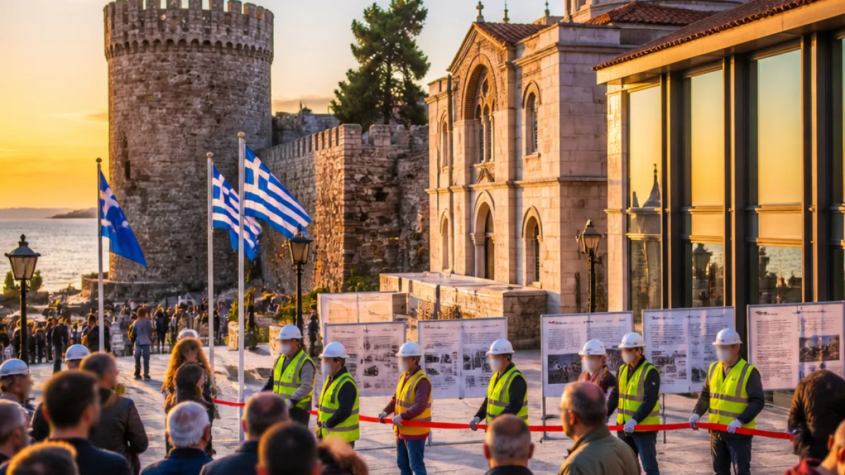 Σειρά εγκαινίων στη Μυτιλήνη: η υπουργός Πολιτισμού παραδίδει εννέα έργα πολιτισμού