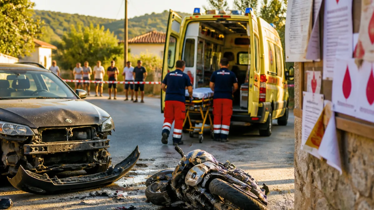 Σοβαρά τραυματίας 45χρονος μοτοσικλετιστής σε σύγκρουση στο Τρίκλινο
