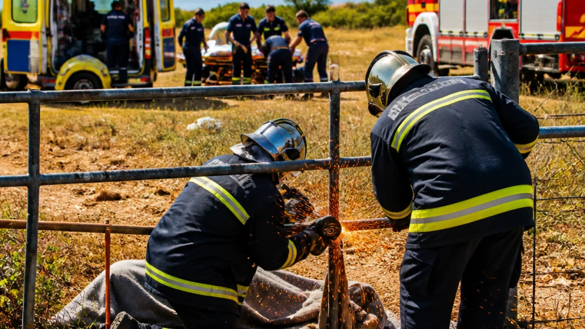 Σοβαρός τραυματισμός σε χωράφι της Χίου: μπετόβεργα διαπέρασε την κοιλιακή χώρα άνδρα