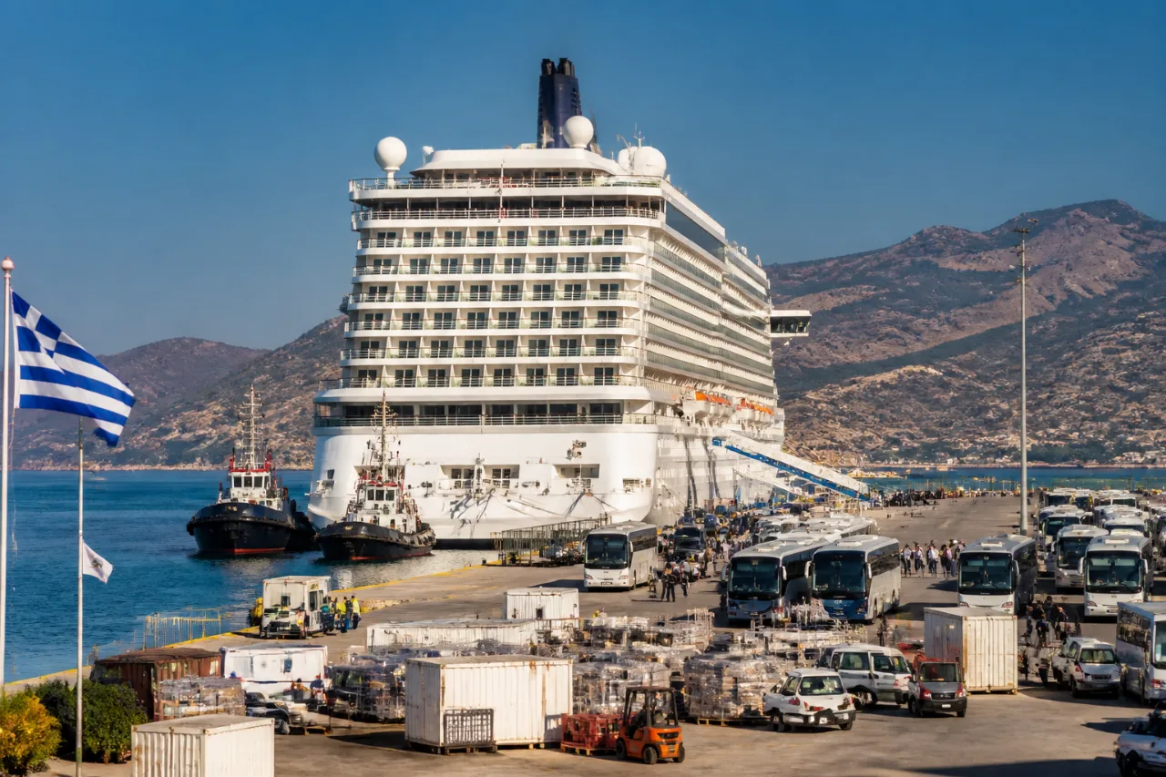 Σούδα: Το κρουαζιερόπλοιο «Scarlet Lady» κατέπλευσε μετά από άρνηση εισόδου Τουρκίας και Αιγύπτου