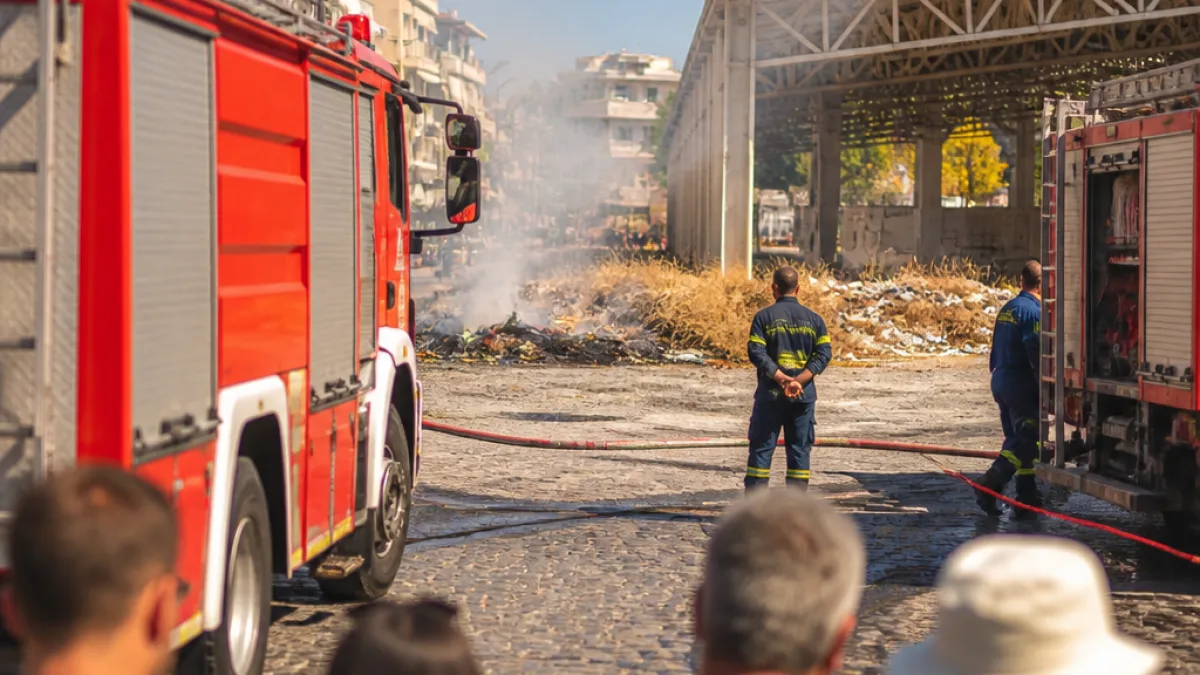 Σπάρτη: Άμεση επέμβαση της Πυροσβεστικής απέτρεψε φωτιά σε εμπορικό κέντρο