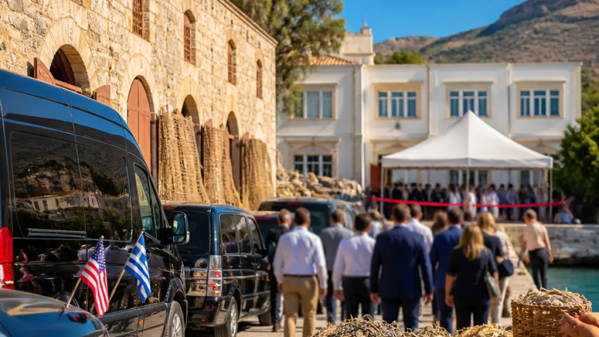 Στην Κάλυμνο ο Γκας Μπιλιράκης με αμερικανική αποστολή και υπουργούς για περιοδεία και ΤΕΠ