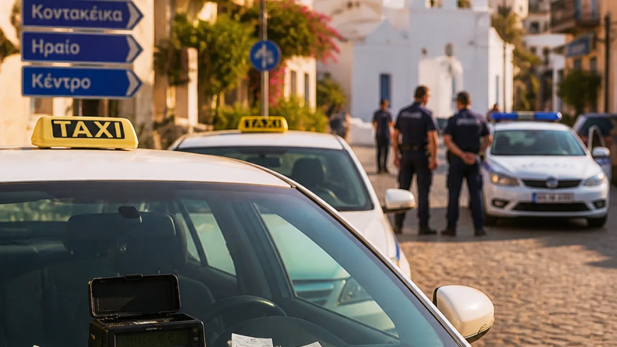 Συλλήψεις στο Πυθαγόρειο: δύο οδηγοί ταξί κατηγορούνται για υπερχρέωση επιβατών
