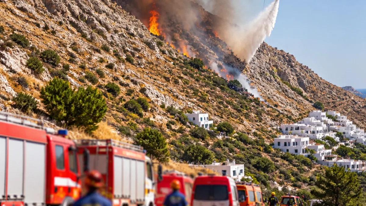Συναγερμός για φωτιά στον Άγιο Σάββα: επίγειες και εναέριες δυνάμεις σε επιχείρηση