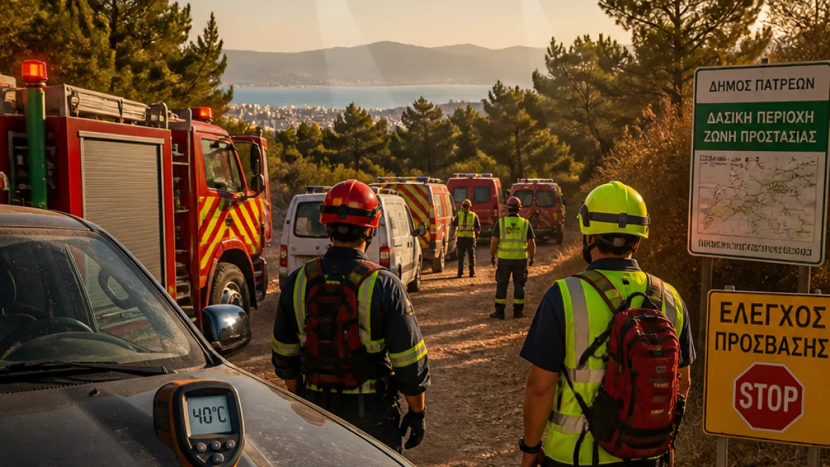 Συναγερμός στην Αχαΐα: μέγιστη ετοιμότητα για καύσωνα και επιτάχυνση περιπολιών πυροσβεστικής