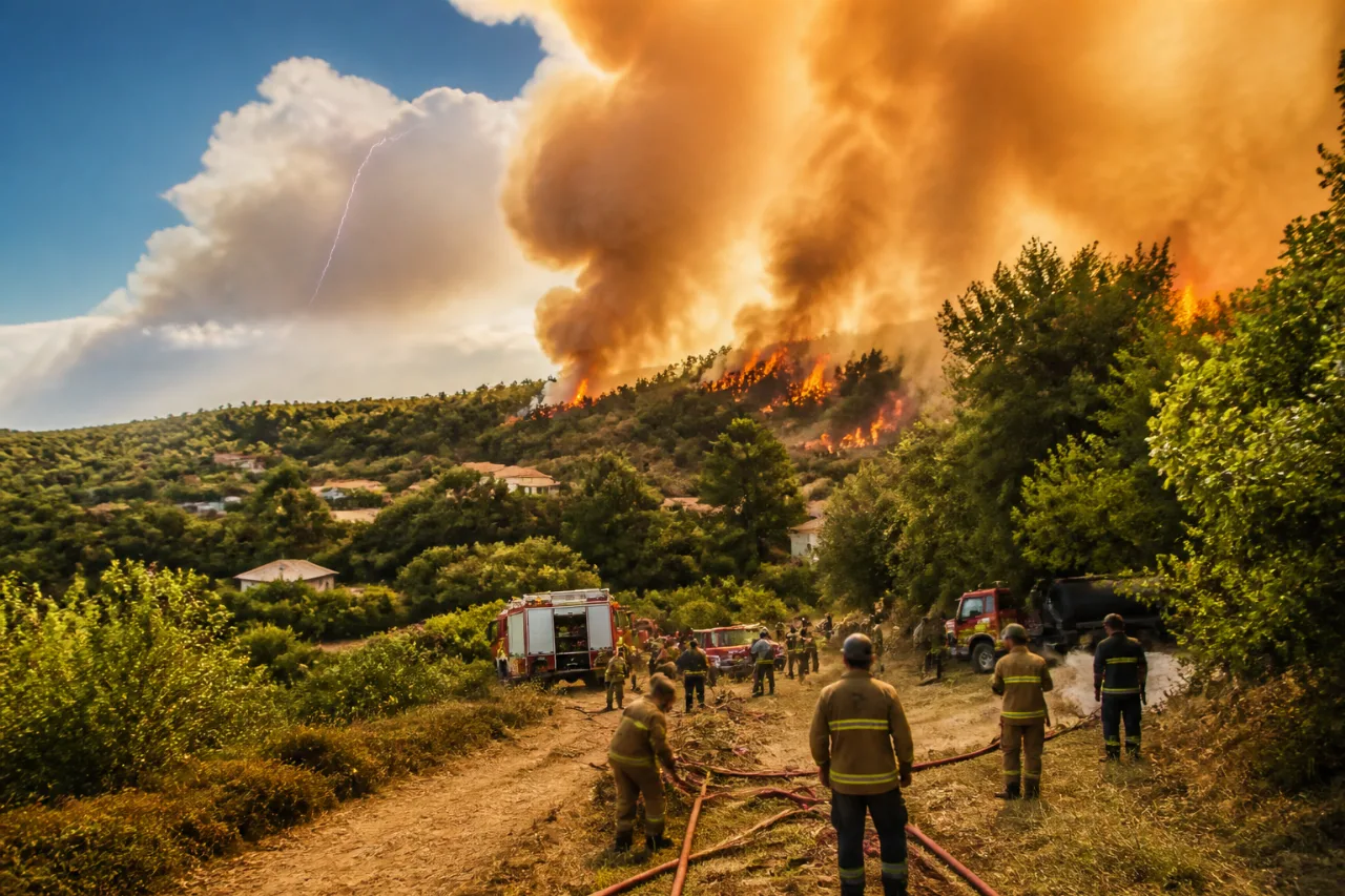 Συναγερμός στην Εύβοια: φωτιά σε δασική έκταση στη Μακρυκάπα, πιθανή αιτία κεραυνός