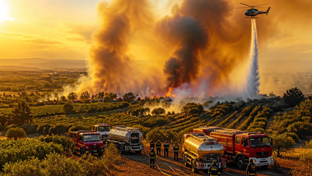 Συναγερμός στην Παραμυθιά: πυρκαγιά σε αγροτοδασική έκταση — επιχειρούν επίγεια και εναέρια μέσα