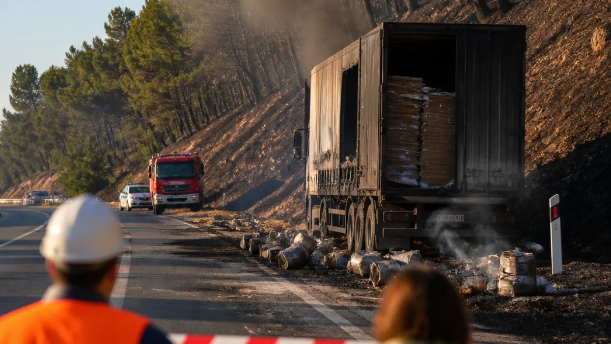 Συνελήφθη οδηγός στην Εγνατία μετά από πυρκαγιά που έκαψε ~40 στρ. στην Καβάλα