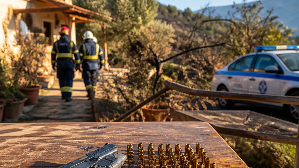 Συνελήφθη στην Αιγιάλεια άνδρας που απείλησε πυροσβέστες — βρέθηκε τροποποιημένο πιστόλι και κάλυκες