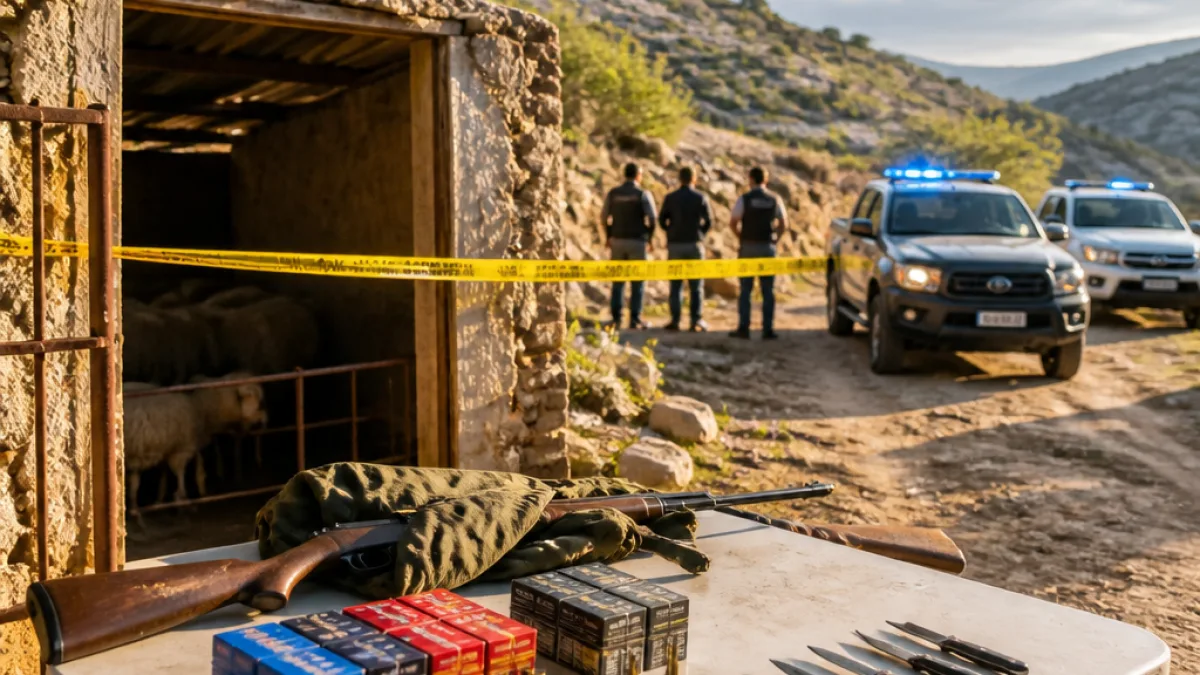 Συνελήφθησαν τρεις στο Μυλοπόταμο: όπλα, 927 φυσίγγια και παραβάσεις για ζωοκλοπή