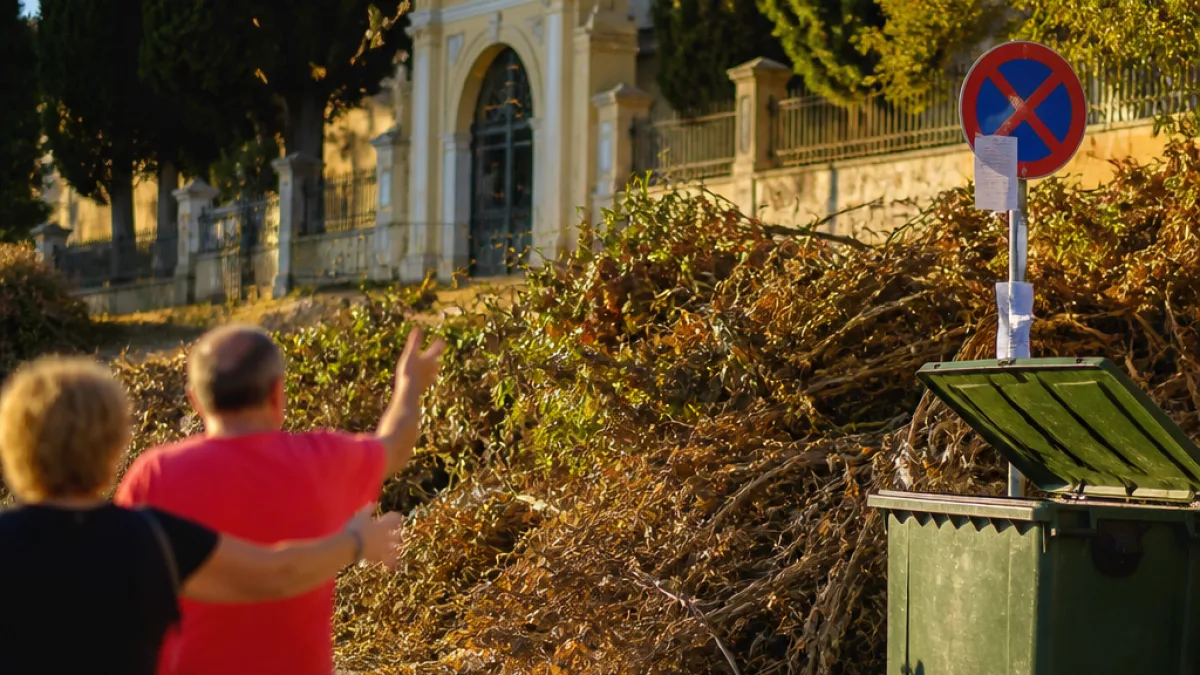 Συσσώρευση ξερά κλαδιά στην Ανθούπολη: κίνδυνος πυρκαγιάς κοντά στον Προφήτη Ηλία
