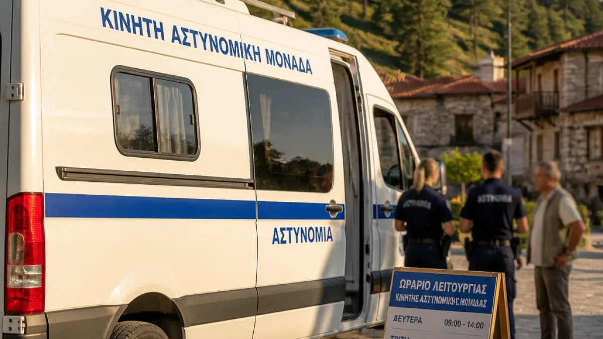 Τα δρομολόγια των Κινητών Αστυνομικών Μονάδων για την εβδομάδα 20–26 Ιουλίου