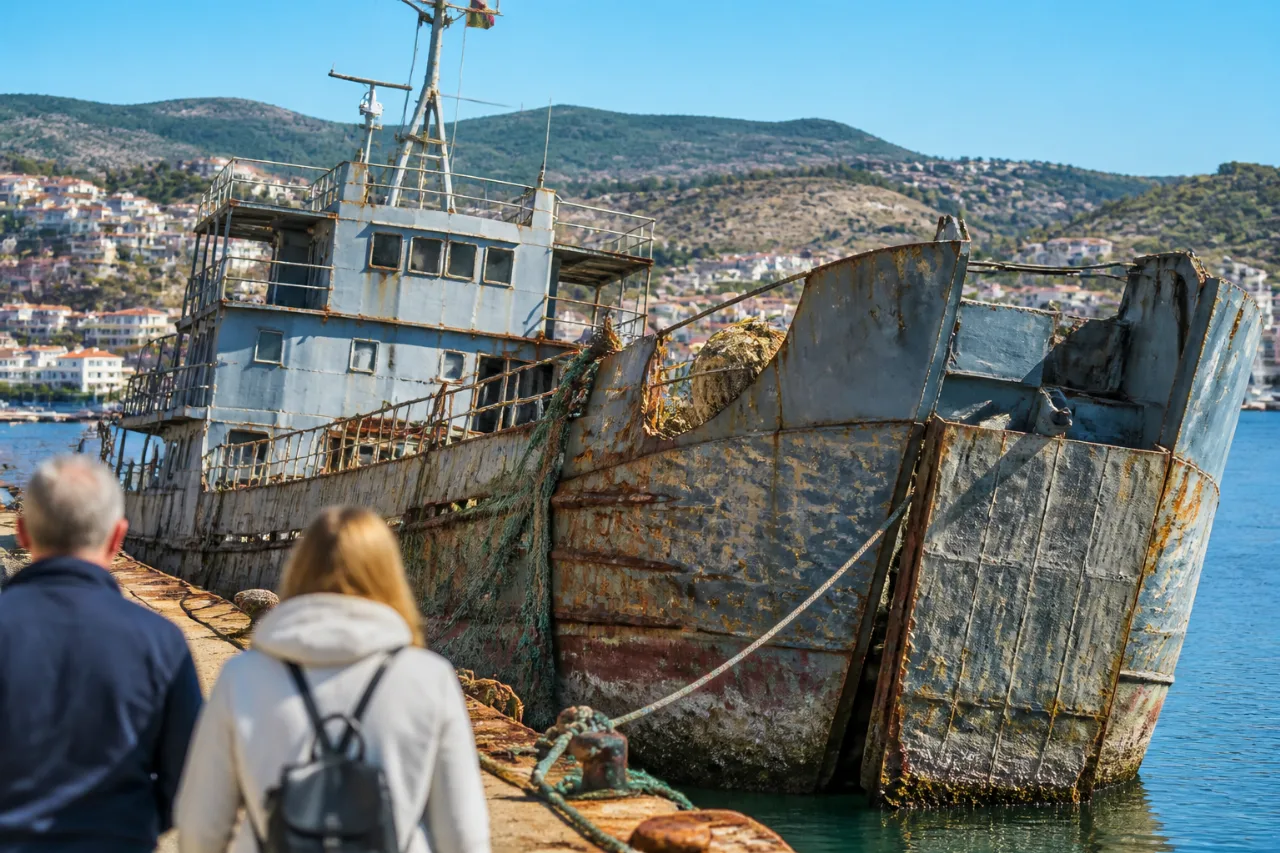 Το αρματαγωγό «Λέσβος» παραμένει ξεχασμένο 52 χρόνια μετά τις επιχειρήσεις του 1974