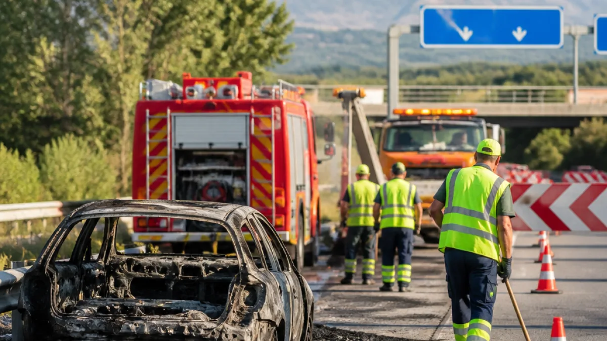 Τροχαίο με ανάφλεξη οχήματος στην Εγνατία: μερική αποκατάσταση κυκλοφορίας, ισχύουν εκτροπές