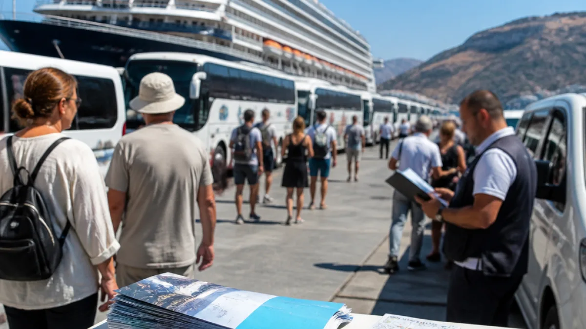 Ξεναγοί Σαντορίνης καταγγέλλουν αποκλεισμούς από εκδρομές κρουαζιέρας και ζητούν έλεγχο