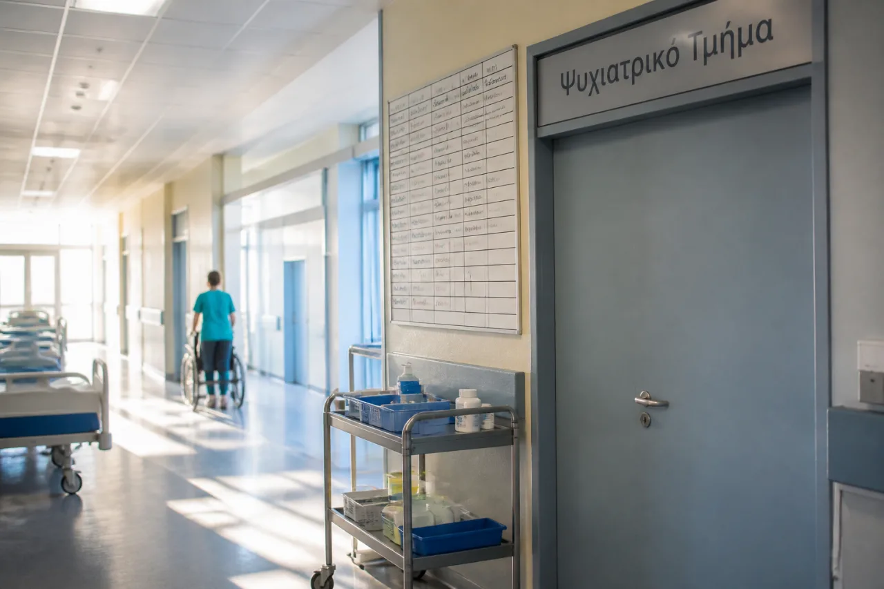 Σοβαρές ελλείψεις στο δημόσιο σύστημα ψυχικής υγείας: λιγότερα από τα μισά νοσοκομεία έχουν ψυχιατρική ενότητα