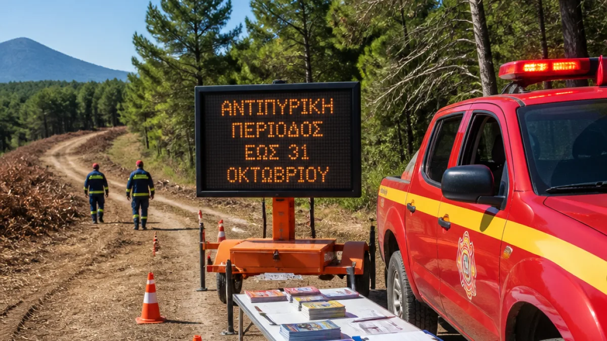 Υπενθύμιση Πυροσβεστικής: Η αντιπυρική περίοδος στην Πιερία διαρκεί έως 31 Οκτωβρίου