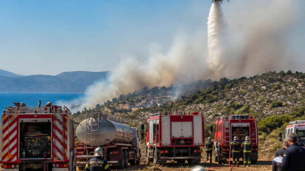 Υπό έλεγχο η φωτιά στο Γύθειο: επιχείρηση πυρόσβεσης και προανάκριση