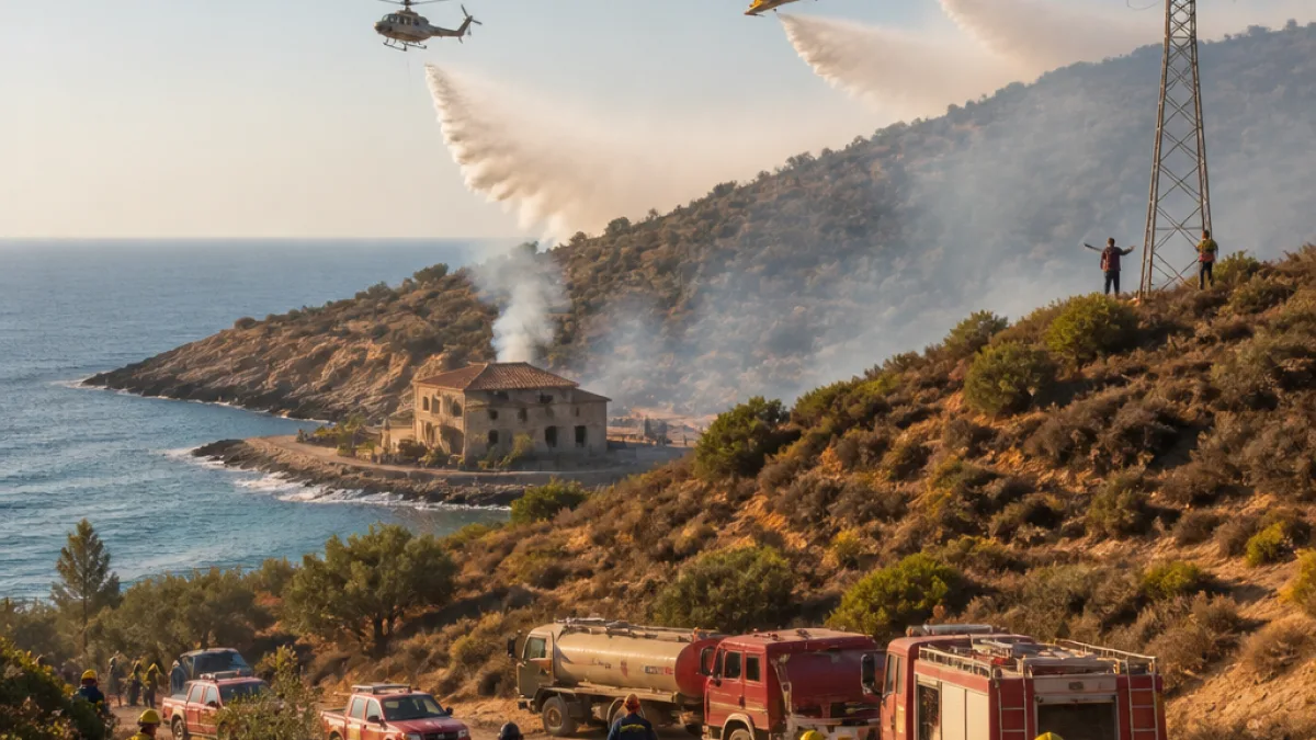 Υπό έλεγχο η φωτιά στο Καλό Λιμάνι — ισχυρές δυνάμεις στην περιοχή