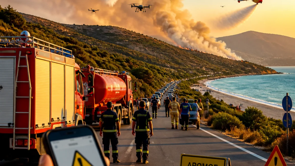 Υπό έλεγχο η φωτιά στο Μηλάκι Εύβοιας — μεγάλη κινητοποίηση και προειδοποιήσεις 112
