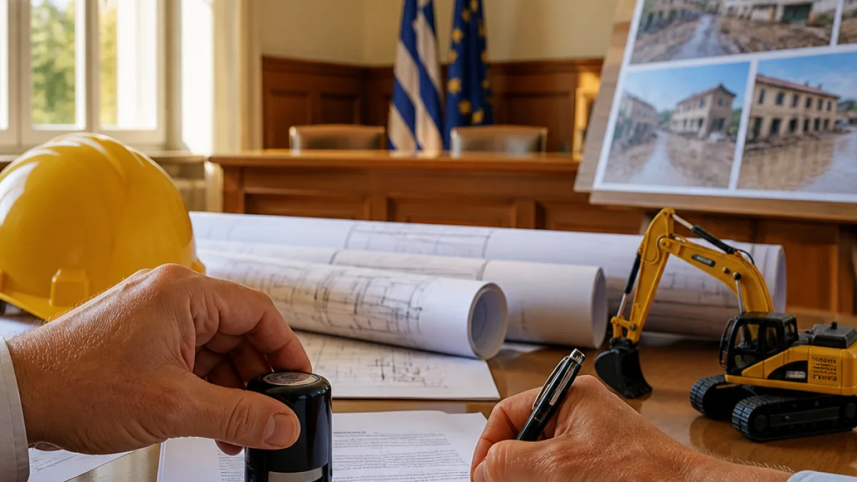 Υπογράφηκε η σύμβαση για τις κατεδαφίσεις επικίνδυνων κτιρίων στην Δ.Ε. Παλαμά